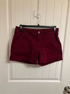 Arizona Jean Company Women's Wine Red Bermuda Shorts